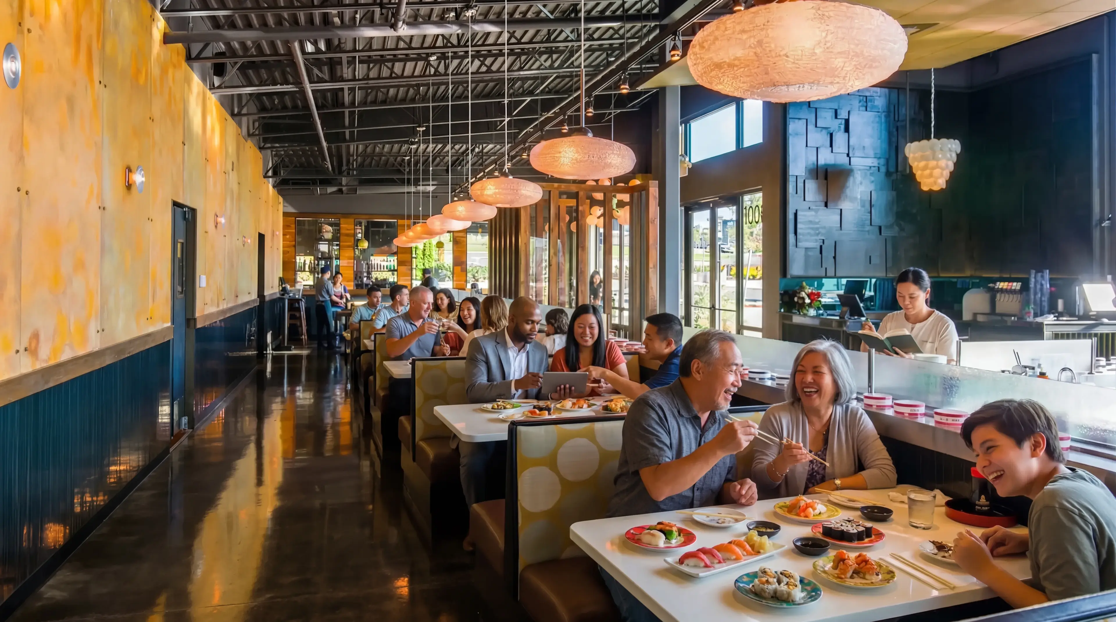 Dining at Zen Sushi & Bar